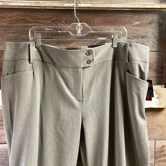Rafaella Womens Curvey Fit Boot Cut Dress Pants Size 22W Aluminum Gray NWT - Picture 2 of 11